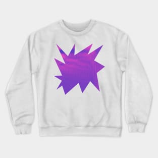 Retro Comic Halftone Purple Burst Crewneck Sweatshirt